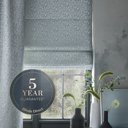 Why buy our made to measure blue Roman blinds?