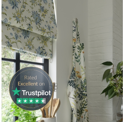 Where can you fit blue Roman blinds?
