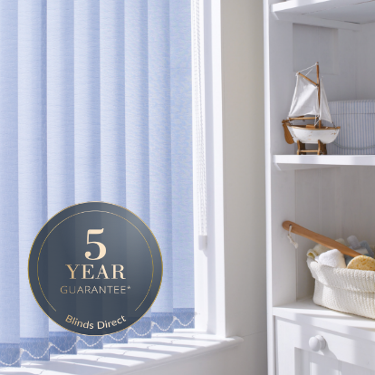 Why buy our made to measure blue vertical blinds?