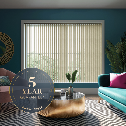 Why buy our made to measure blue vertical blinds?