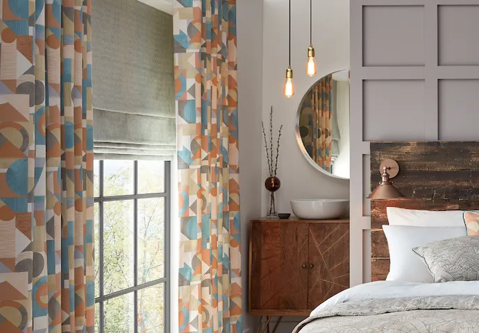 Plain No Drill Roman Blinds