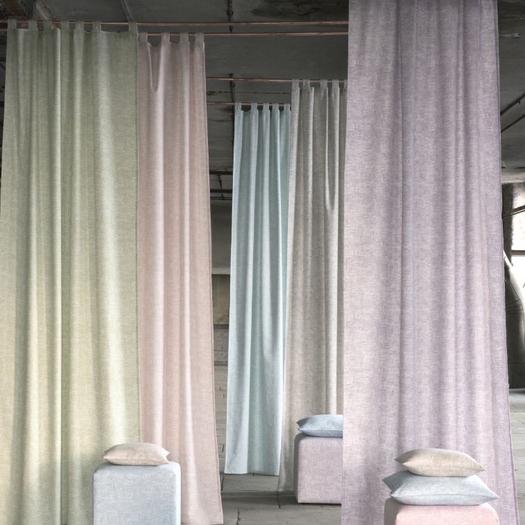 Image to show example of the different colours tab top curtains are available in 