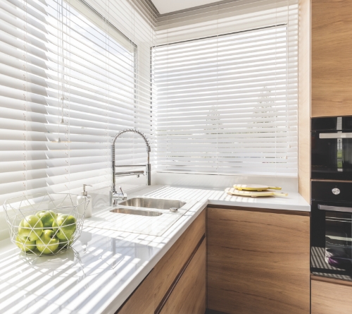 image showing electric Wooden Blinds