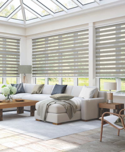 Image showing blinds in a conservatory