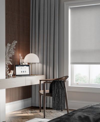 Image showing blinds in a home office