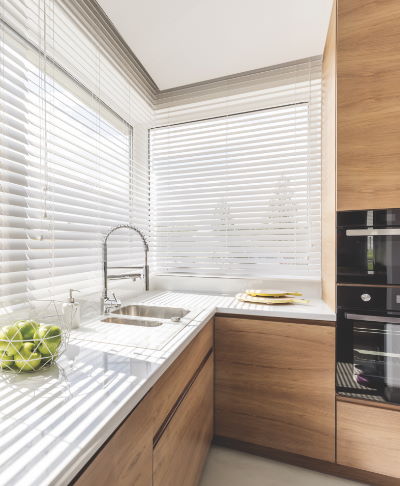 Image showing blinds in a kitchen