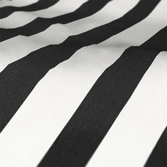 Casadeco Rayures bicolores Noir/Blanc curtain