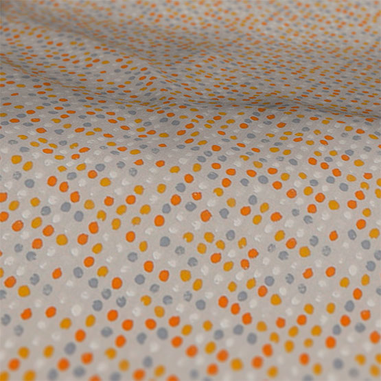 iLiv Dot Dot Tangerine curtain