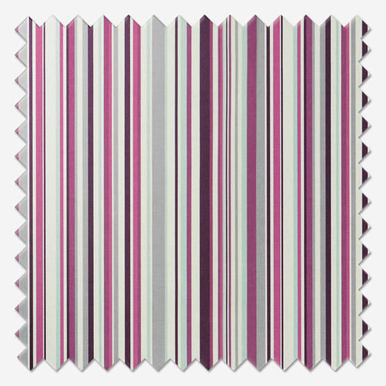 Fryetts Goa Stripe Berry curtain