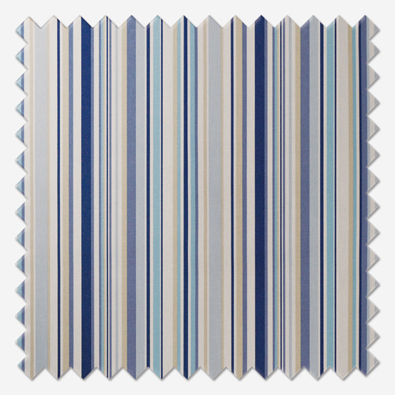Fryetts Goa Stripe Indigo curtain