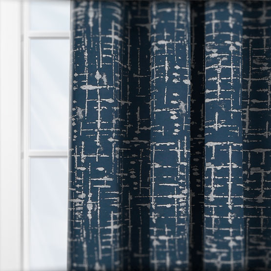 Ashley Wilde Mikkel Navy curtain