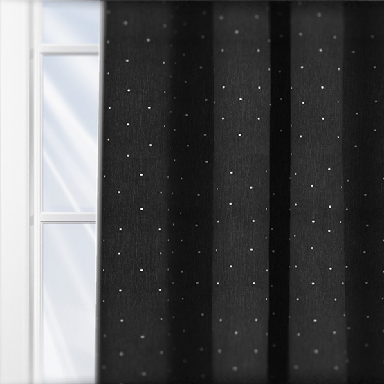 Fryetts Diamante Black curtain