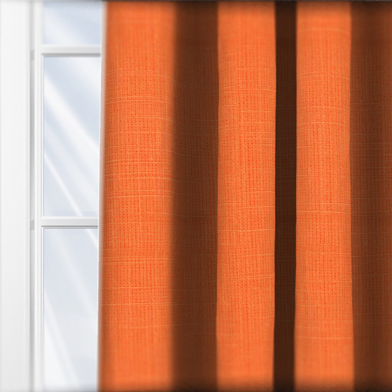 Prestigious Textiles Folk Tangerine curtain