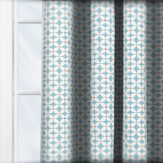 Prestigious Textiles Zap Azure curtain