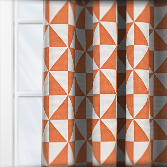 Prestigious Textiles Zodiac Tangerine curtain