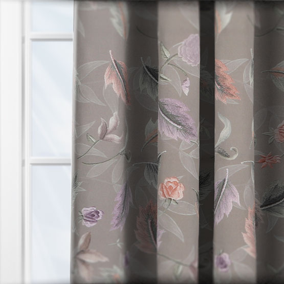 Touched By Design Peach Petal Greige curtain