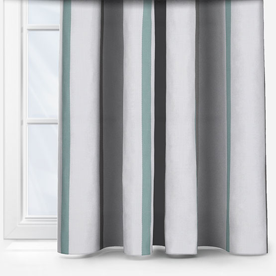 Casadeco Ohio Tissus Rayure Bleu curtain
