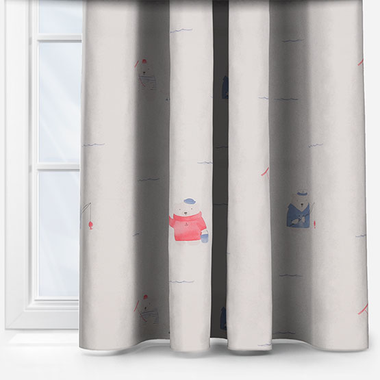Casadeco My Little World Ours Plage Bleu curtain