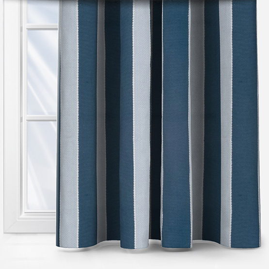 Clarke & Clarke Corduroy stripe Blue curtain