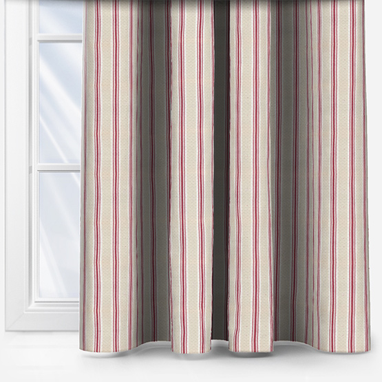 Fryetts Baystripe Rouge curtain