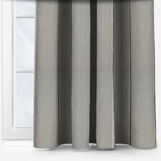 Fryetts Bromley Stripe Silver curtain