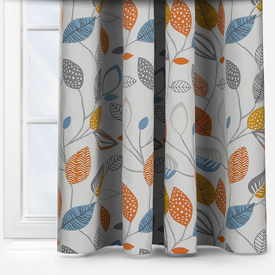 iLiv Forest Leaves Tangerine curtain