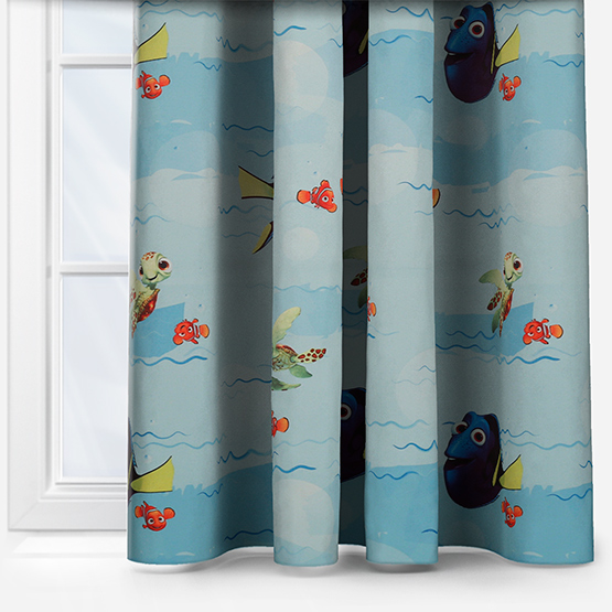 Nemo Light Blue curtain