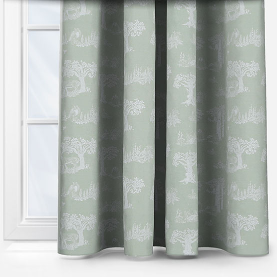 Olivia Bard Magical Woodland Green curtain