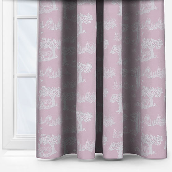 Olivia Bard Magical Woodland Pink curtain