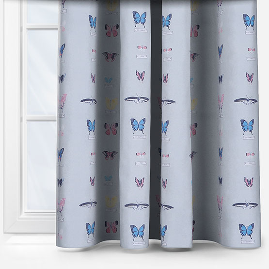 Olivia Bard Personalised Butterfly Grey curtain