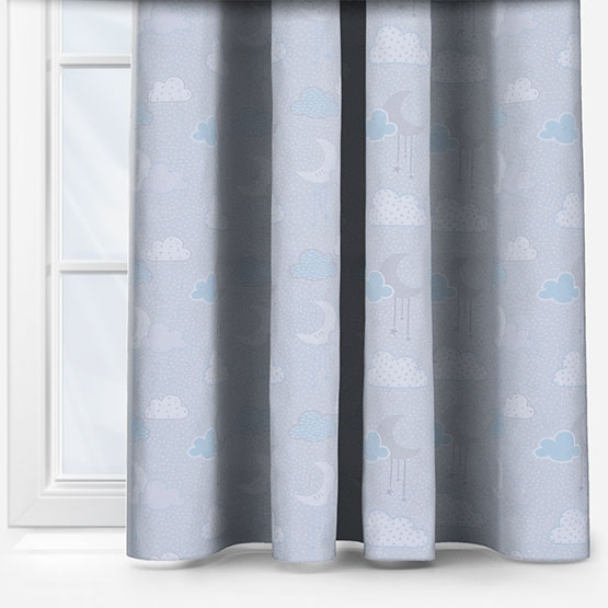 Olivia Bard Personalised Cloudscape Blue curtain