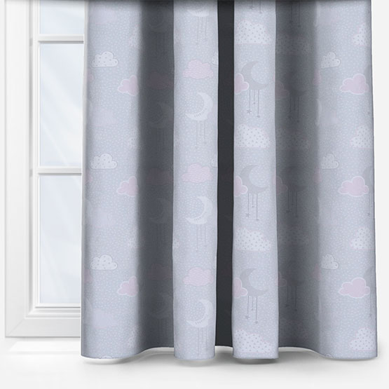 Olivia Bard Personalised Cloudscape Pink curtain