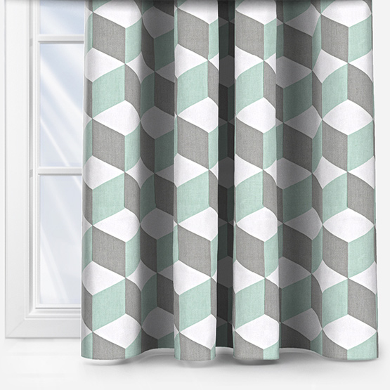 Prestigious Textiles Cube Aqua curtain
