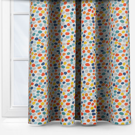 Prestigious Textiles Dot To Dot Azure curtain