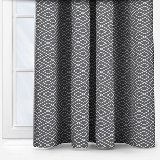 Diamond Grey Curtain | Blinds Direct