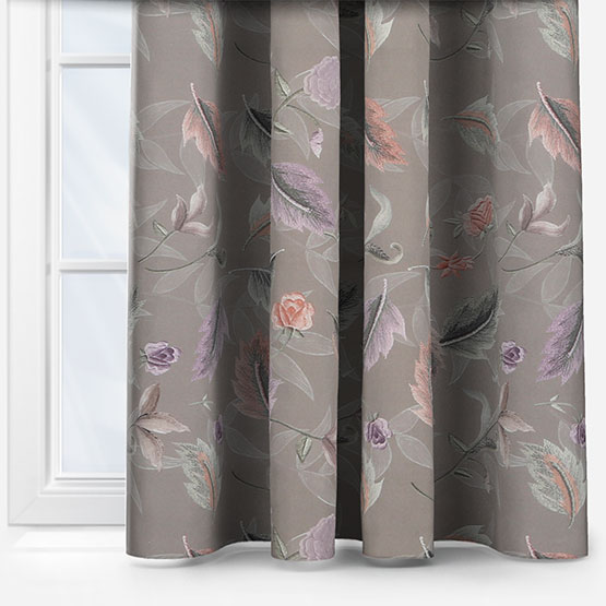 Touched By Design Peach Petal Greige curtain