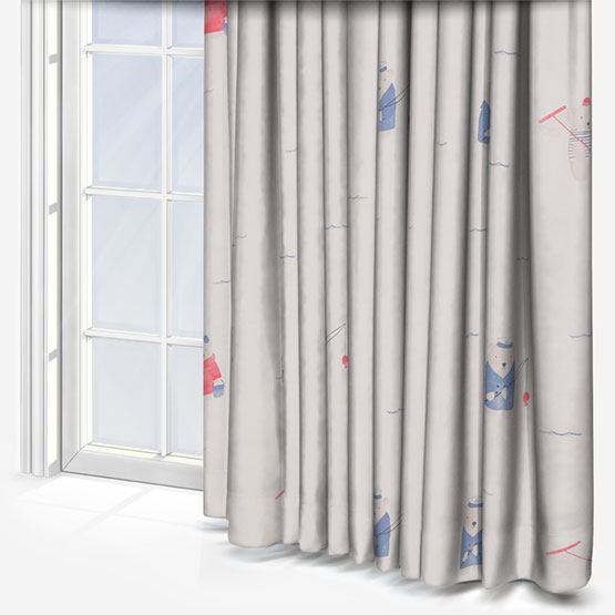 Casadeco My Little World Ours Plage Bleu curtain