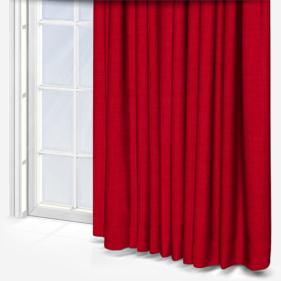 Clarke & Clarke Linoso Garnet curtain