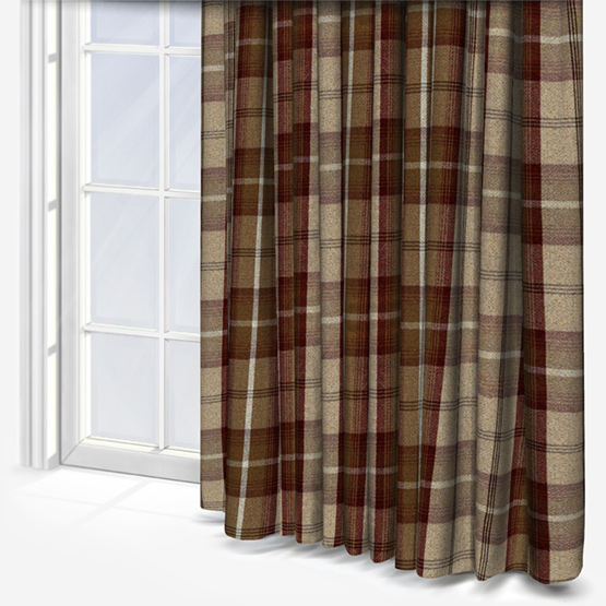 Fryetts Balmoral Mulberry curtain