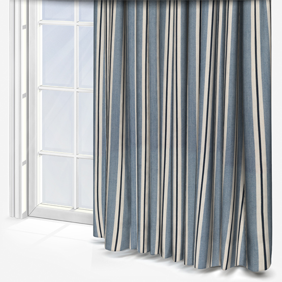 Fryetts Arley Stripe Denim curtain