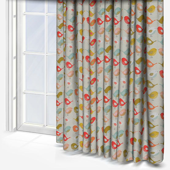 Fryetts Birds Multi curtain