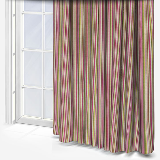 Fryetts Goa Stripe Fuchsia curtain