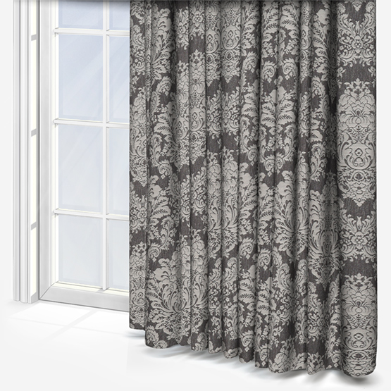 Fryetts Ladywell Charcoal curtain