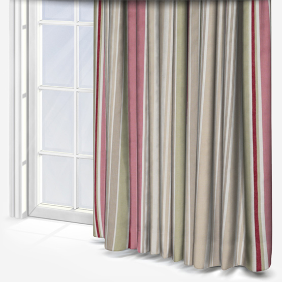 Fryetts Pagoda Stripe Spring curtain