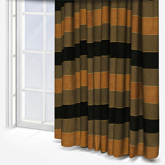Gordon John Lera Stripe California Black curtain