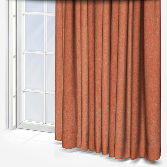 James Brindley Raw Silk Soft Copper curtain