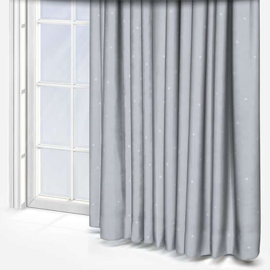 Olivia Bard Stars Grey curtain