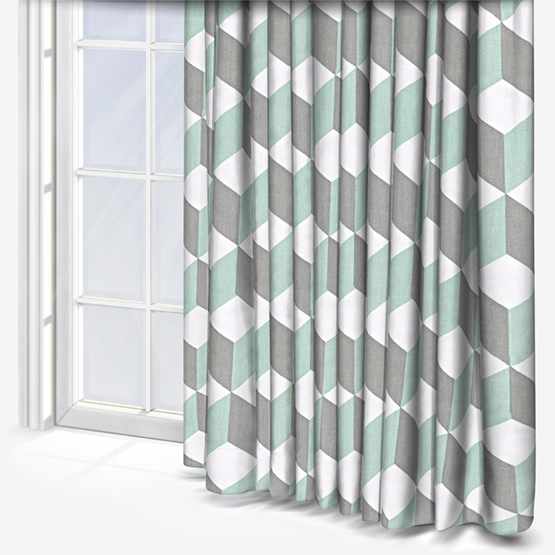 Prestigious Textiles Cube Aqua curtain