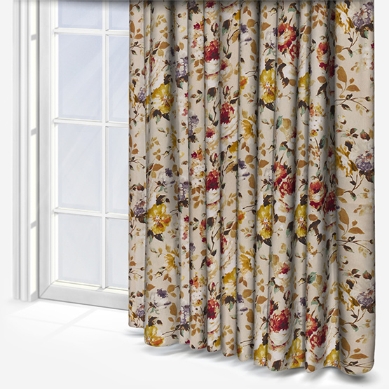 Prestigious Textiles Langford Apricot curtain