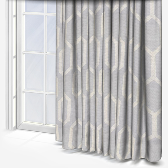 Prestigious Textiles Merton Silver curtain